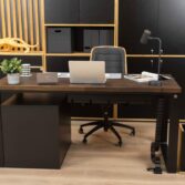 loft modern desks with pedestal