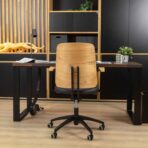 loft office desk with black legs