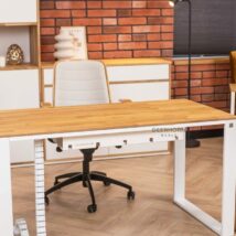 work desk, front view