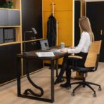 cabinet desk black