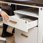 pedestal under desk white with drawers