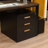 black under-desk cabinets