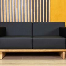 sofa made of ecological leather