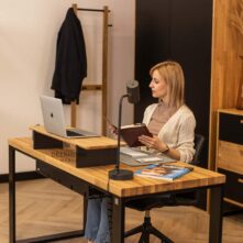 wooden desk comfortable, desk throw