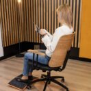 office swivel chair - photo of a person on the chair