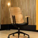 swivel chair for office, rear view