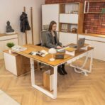 white corner desk