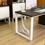 white ebony desk