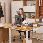 elegant white corner desk
