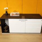 pedestal under desk ebony