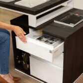 pedestal with drawers