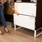 open cabinet bookcase
