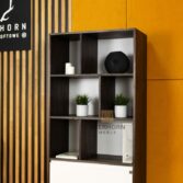 bookcase with document compartments