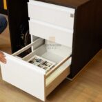 cabinet with drawers under desk