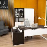 office furniture set white ebony