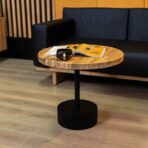 black oak grooved table