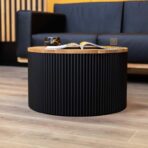 table black fluted base