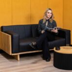 grooved coffee table