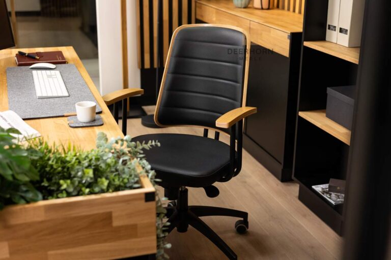 office chair black leather