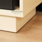 bookcase with shelves on a narrow base