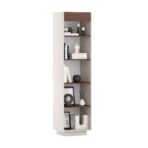bookcase with shelves narrow