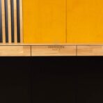 wide cabinet with lockable doors