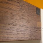 showcase with wood elements