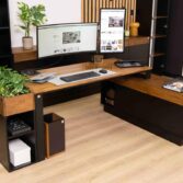 large desk for office work