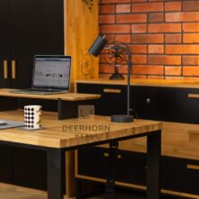 desk in a modern office