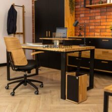 desk with comfortable chair