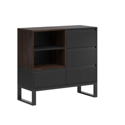 black ebony office dresser