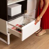 dresser with white fronts