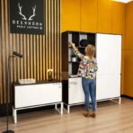 chest of drawers with doors