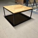 sturdy coffee table made of natural wood