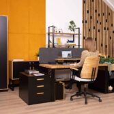 desk with premium details