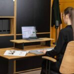 desk with extension
