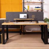 desk with decorative PET felt