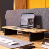 desk with PET back panel