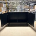 modern ebony dresser with black fronts