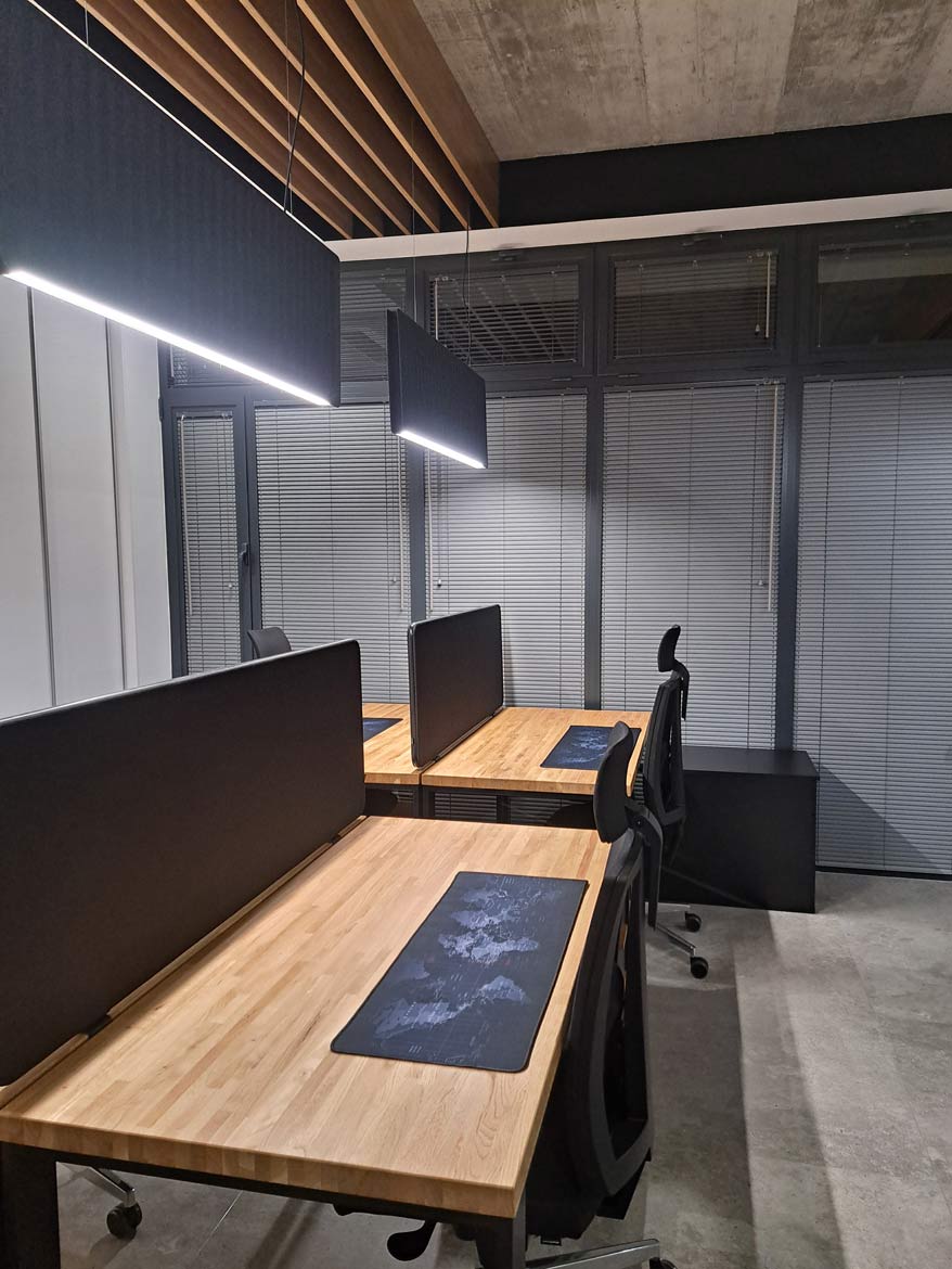 open plan office space