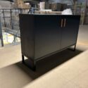 stylish ebony chest of drawers on a black frame