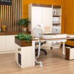set of bright cabinet furniture