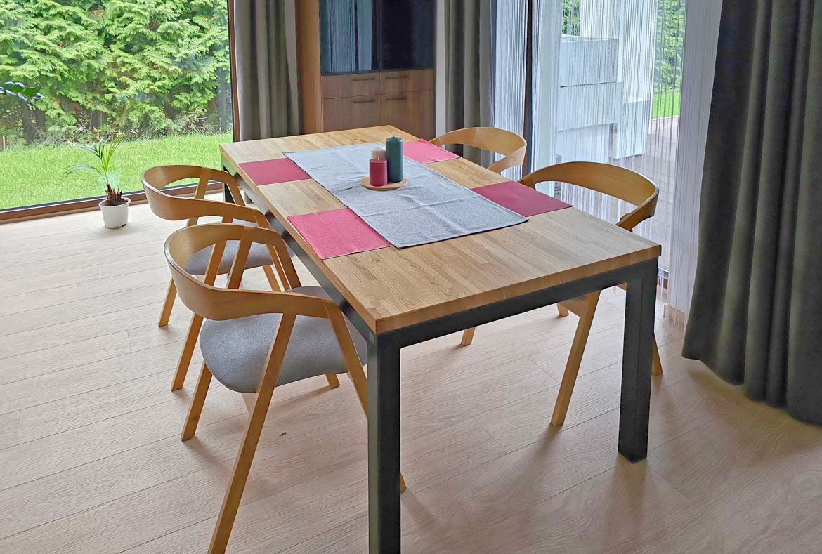 modern oak table