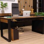 desk in an elegant finish