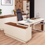 managerial desk with contrasting detail