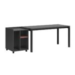 desk with pedestal