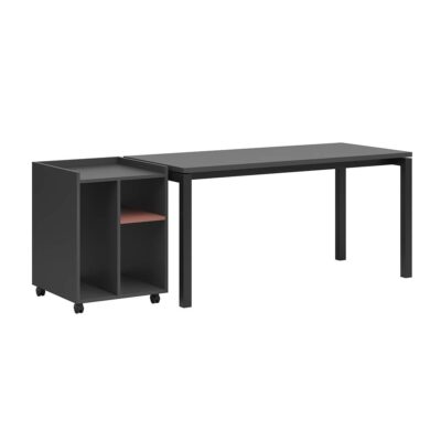 desk with pedestal