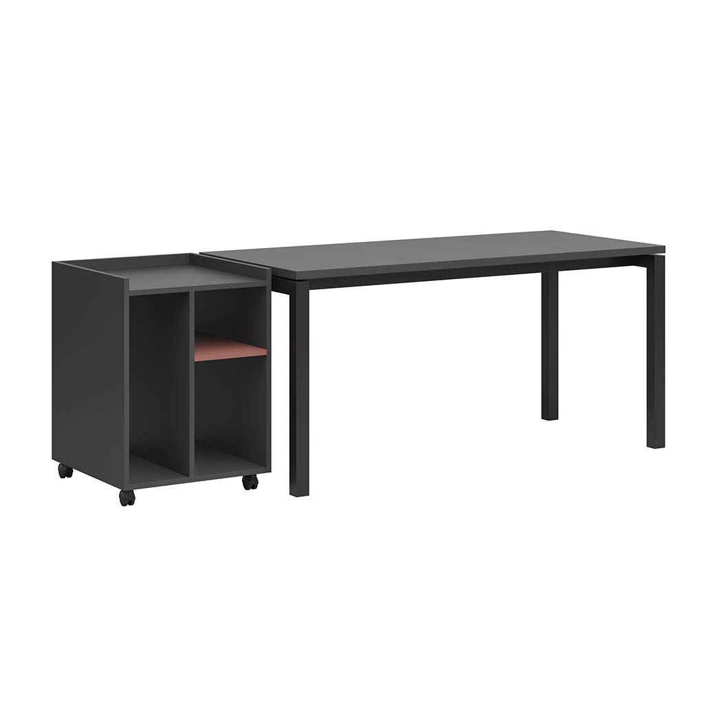 desk with pedestal