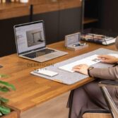 minimalist desk with lift