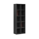 Open bookcase with shelves for corporation, standing
